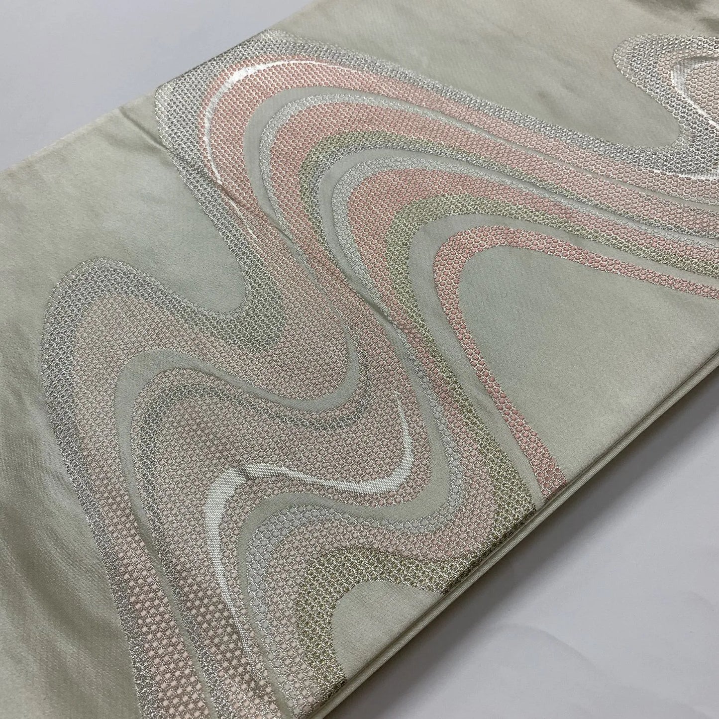 6636# Japanese Vintage Fukuro Obi Belt Kimono Fabric Silk Traditional