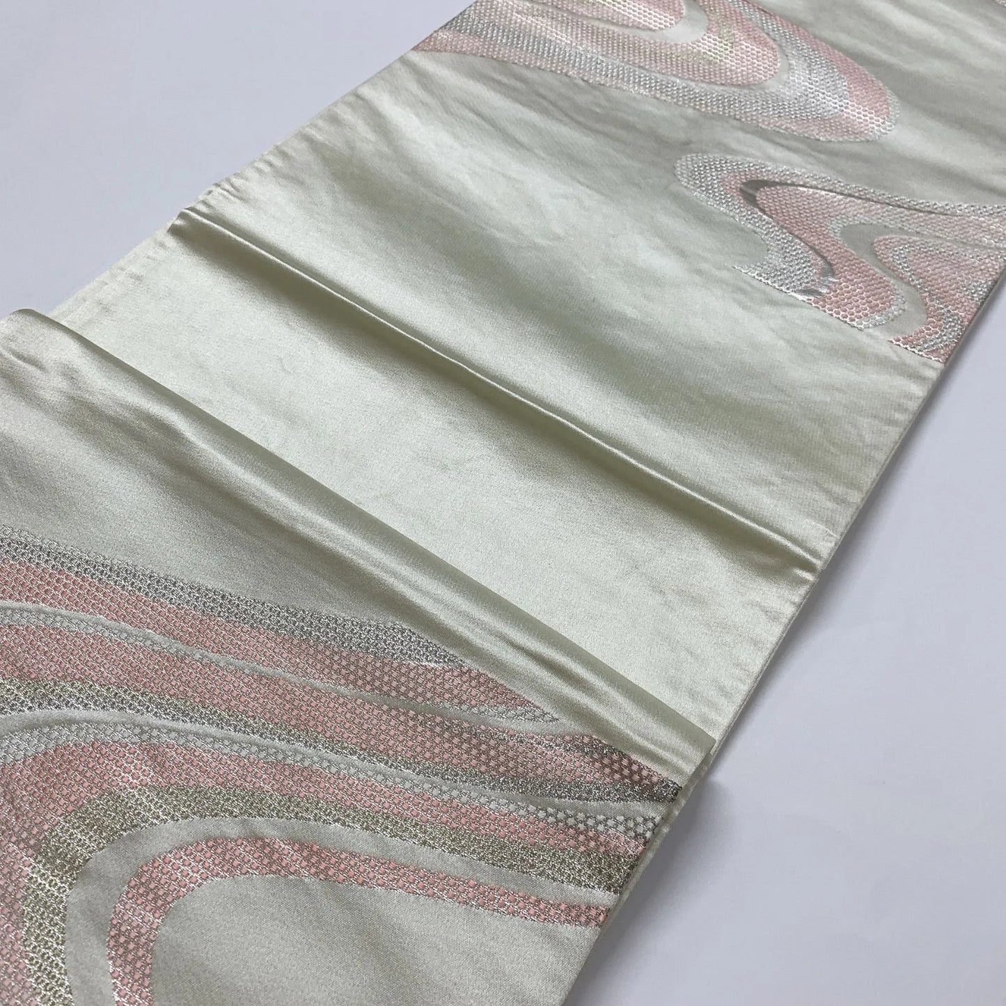 6636# Japanese Vintage Fukuro Obi Belt Kimono Fabric Silk Traditional