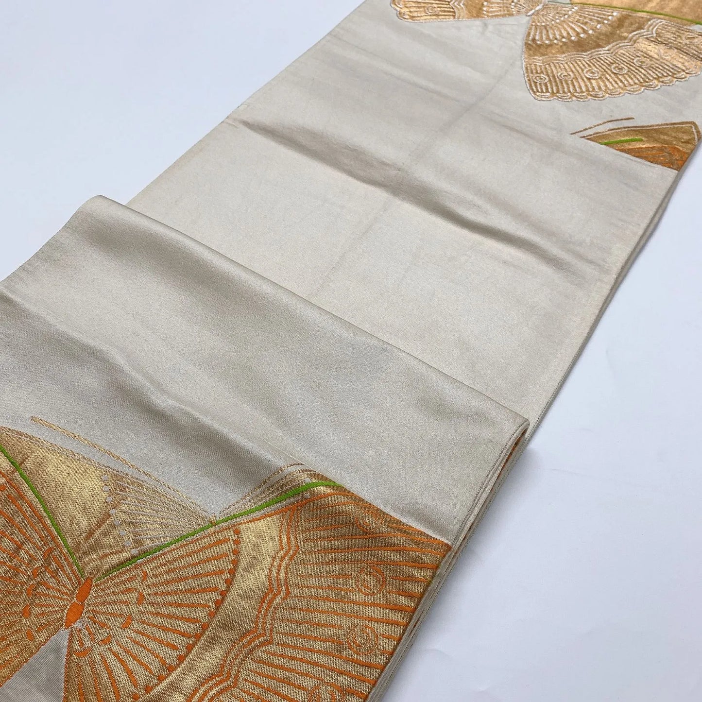 6640# Japanese Vintage Fukuro Obi Belt Kimono Fabric Silk Traditional