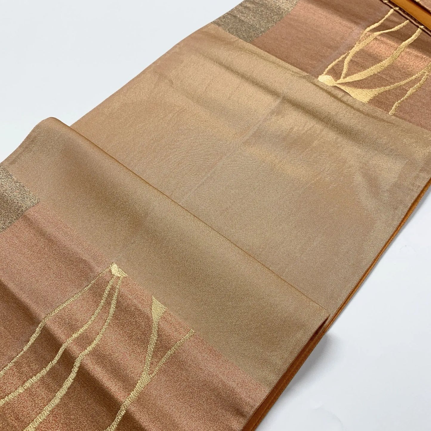 6641# Japanese Vintage Fukuro Obi Belt Kimono Fabric Silk Traditional