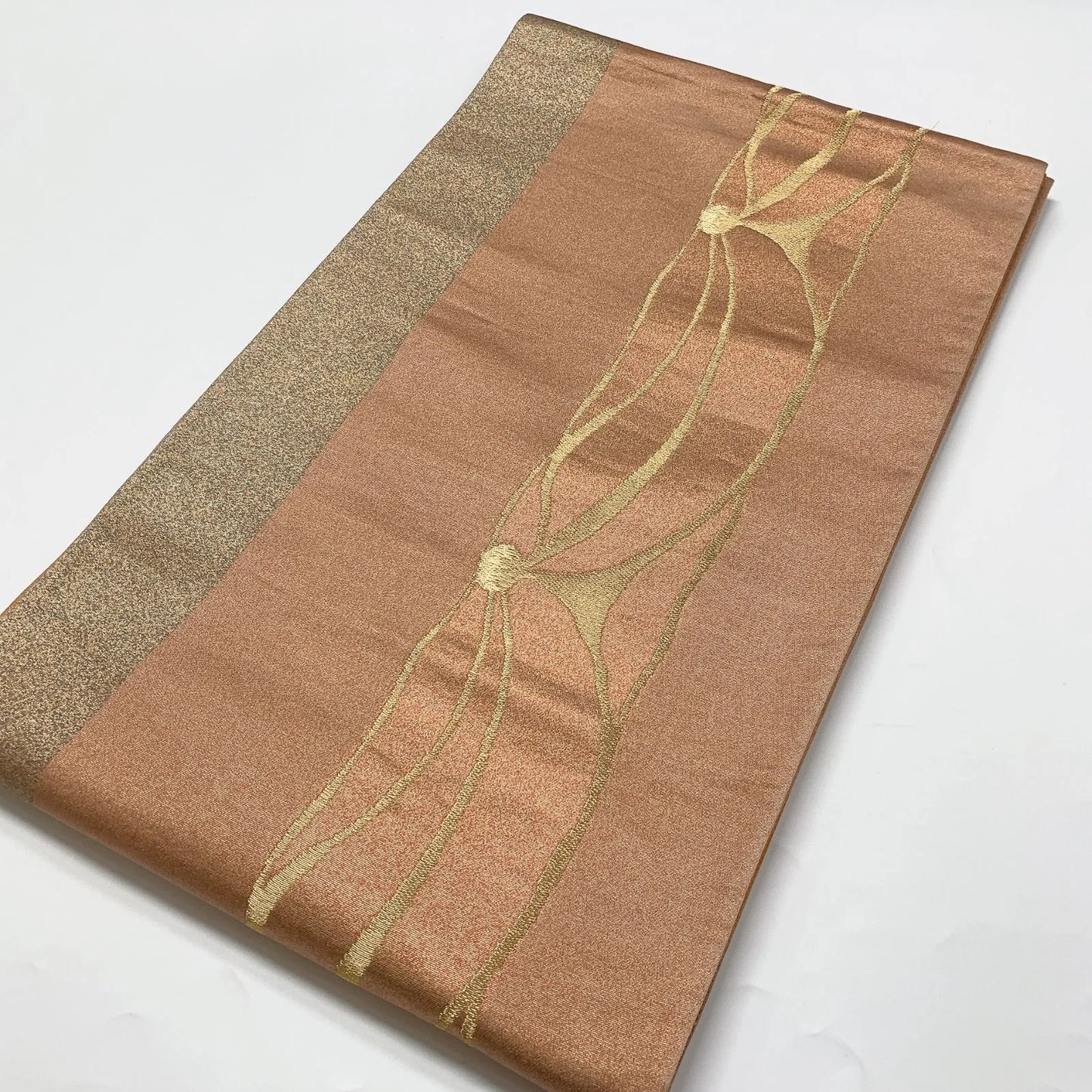 6641# Japanese Vintage Fukuro Obi Belt Kimono Fabric Silk Traditional