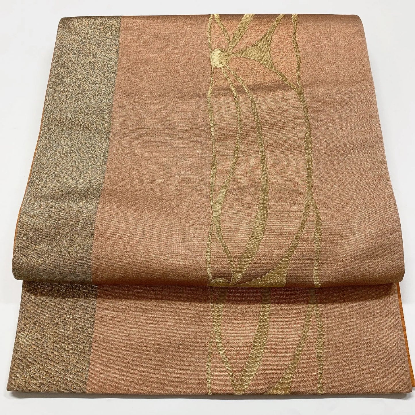 6641# Japanese Vintage Fukuro Obi Belt Kimono Fabric Silk Traditional