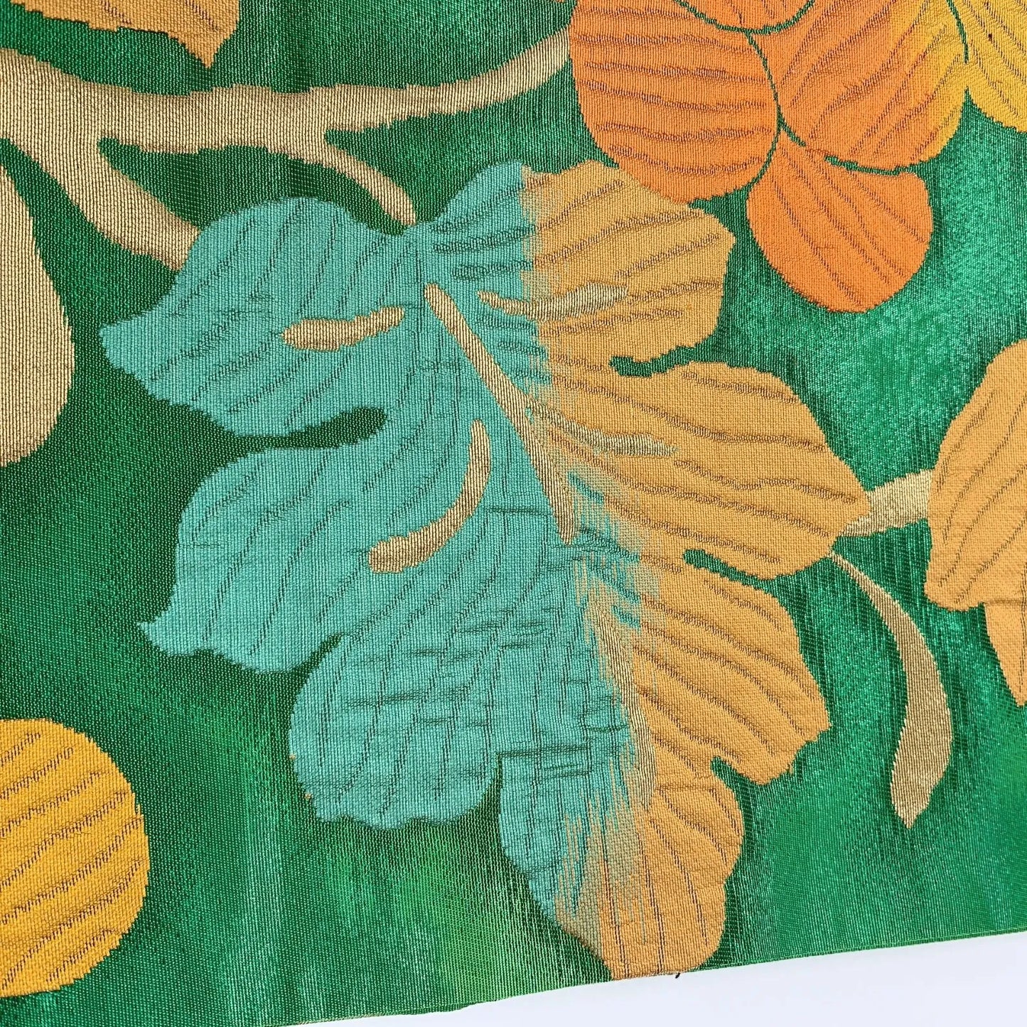 6642# Japanese Vintage Fukuro Obi Belt Kimono Fabric Silk Traditional