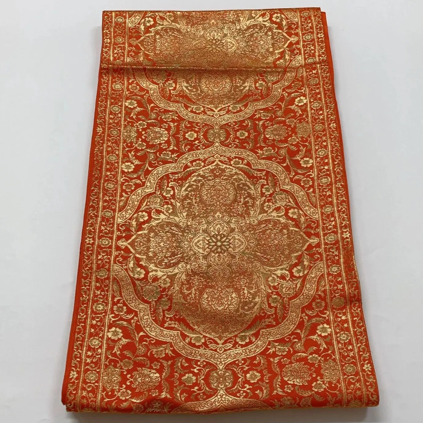 6625# Japanese Vintage Fukuro Obi Belt Kimono Fabric Silk Traditional