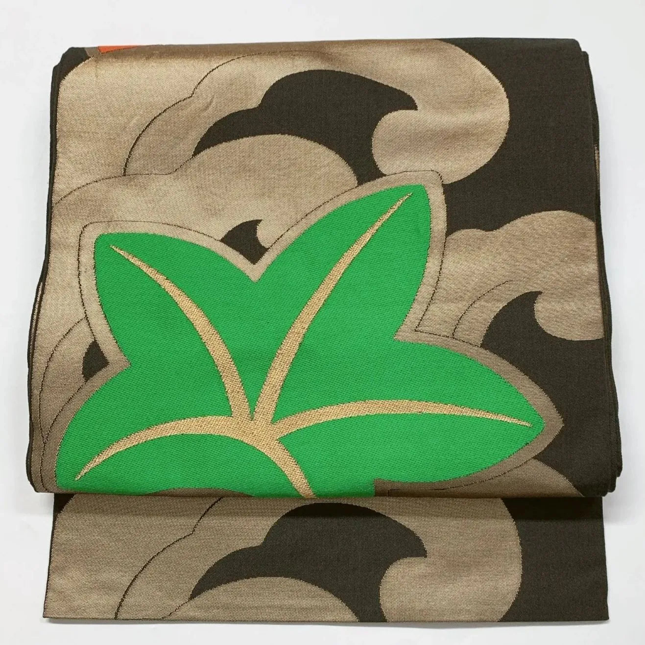 6630# Japanese Vintage Fukuro Obi Belt Kimono Fabric Silk Traditional