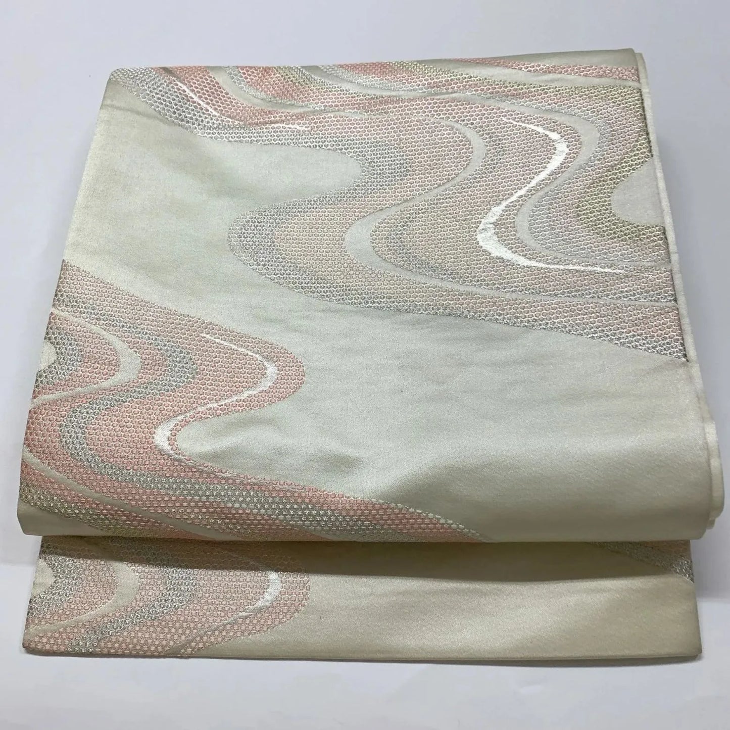 6636# Japanese Vintage Fukuro Obi Belt Kimono Fabric Silk Traditional