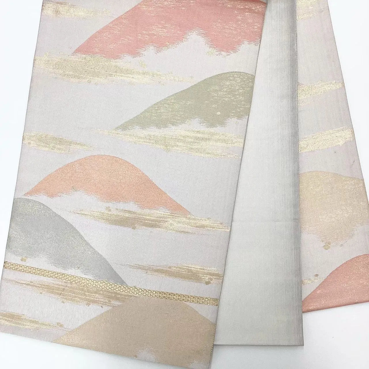 6644# Japanese Vintage Fukuro Obi Belt Kimono Fabric Silk Traditional