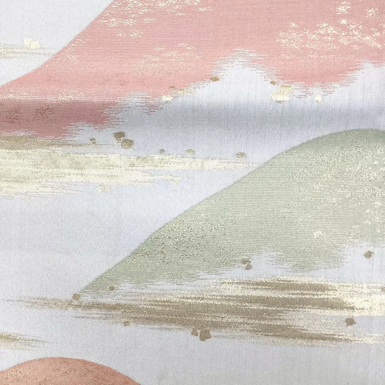 6644# Japanese Vintage Fukuro Obi Belt Kimono Fabric Silk Traditional