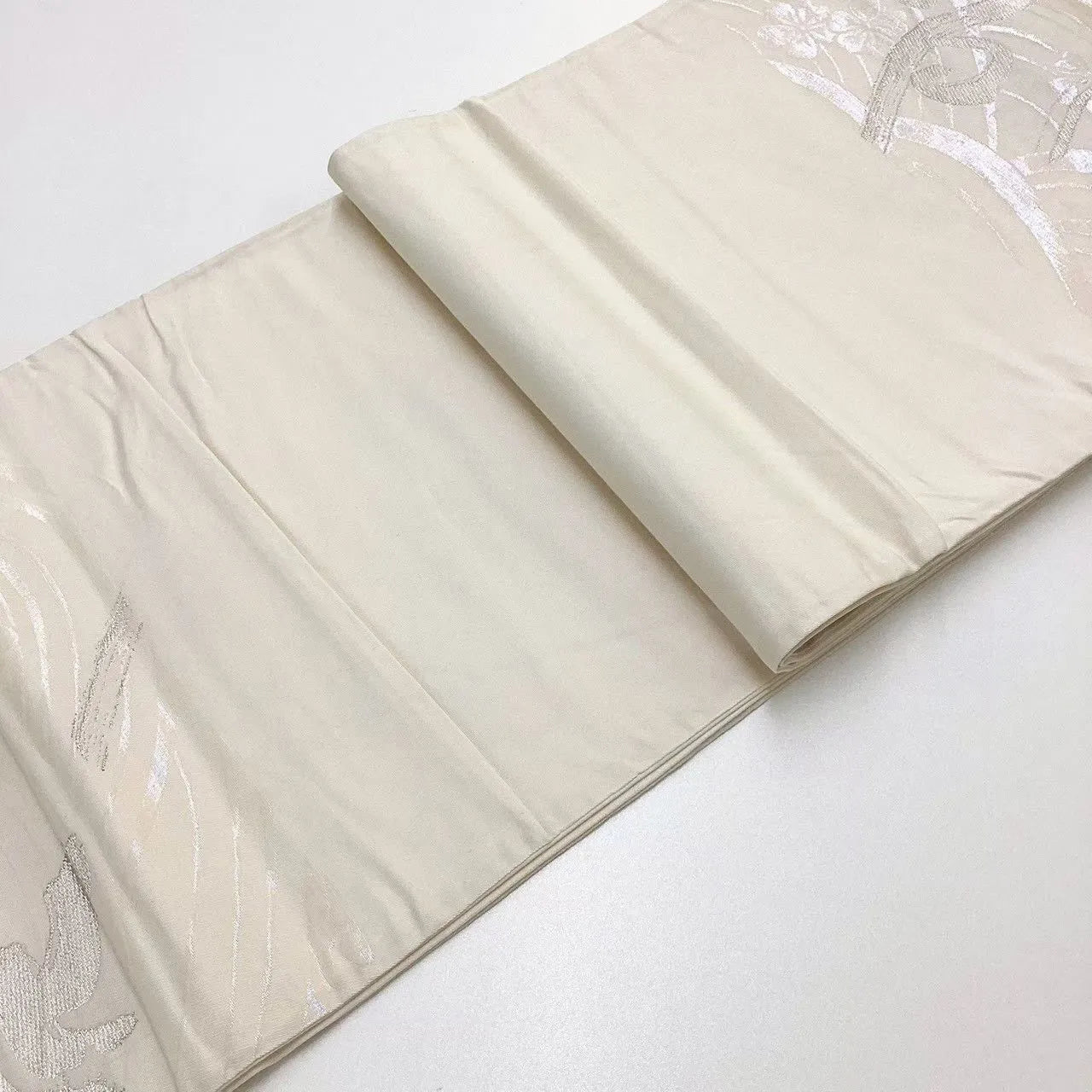 6645# Japanese Vintage Fukuro Obi Belt Kimono Fabric Silk Traditional