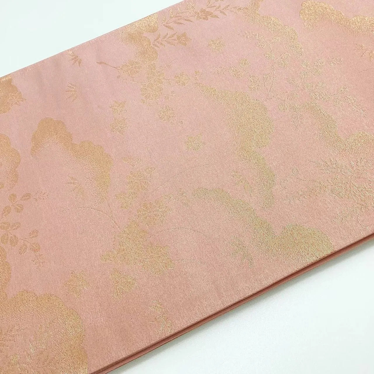 6647# Japanese Vintage Fukuro Obi Belt Kimono Fabric Silk Traditional Embroidery