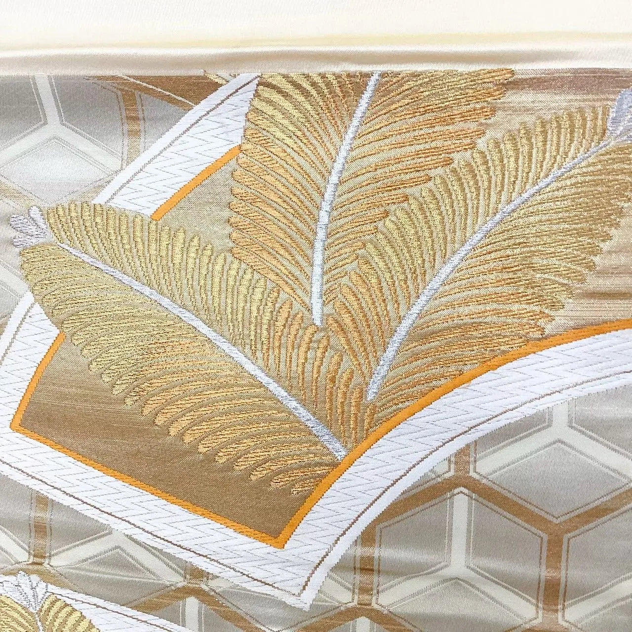 6650# Japanese Vintage Fukuro Obi Belt Kimono Fabric Silk Traditional Untailored