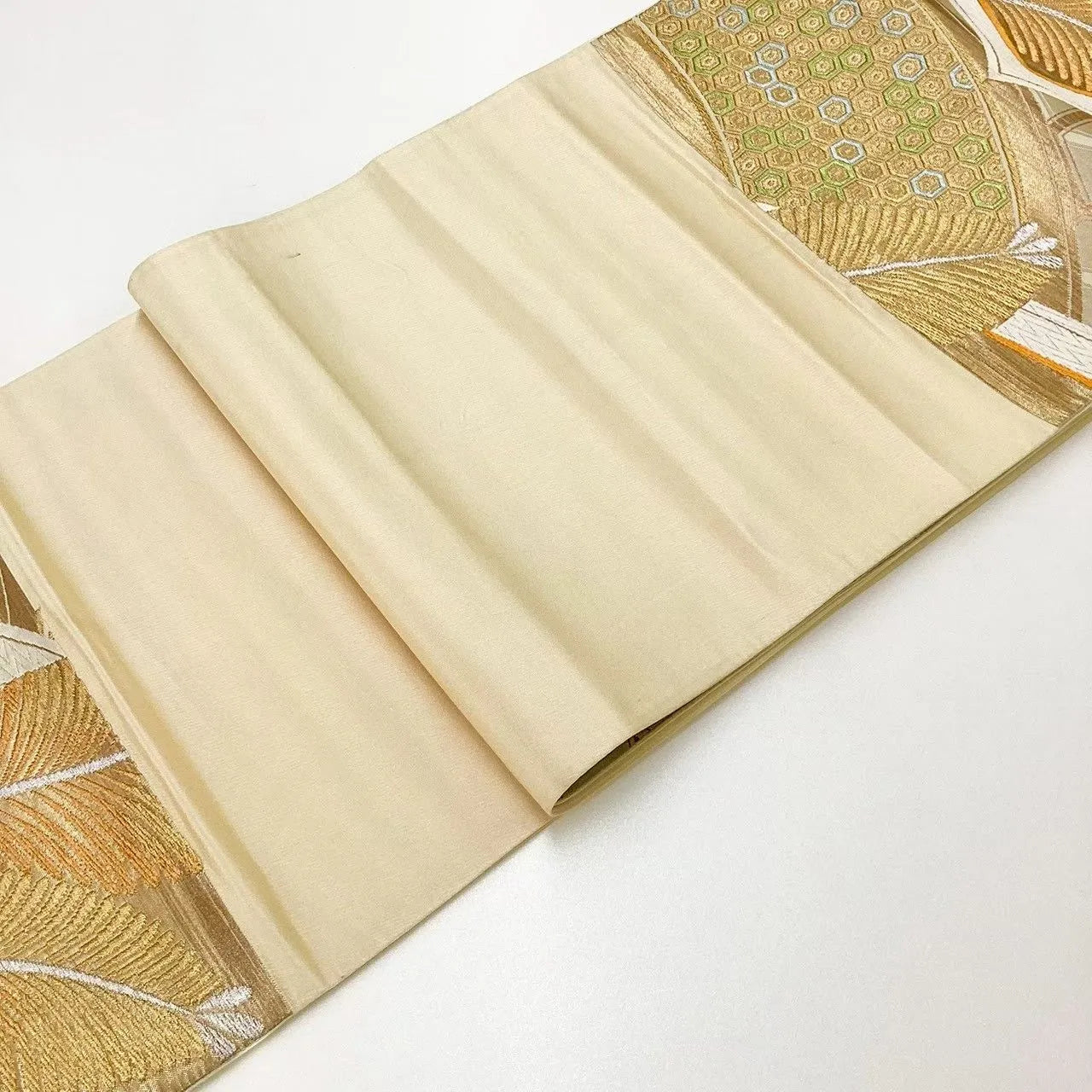 6650# Japanese Vintage Fukuro Obi Belt Kimono Fabric Silk Traditional Untailored