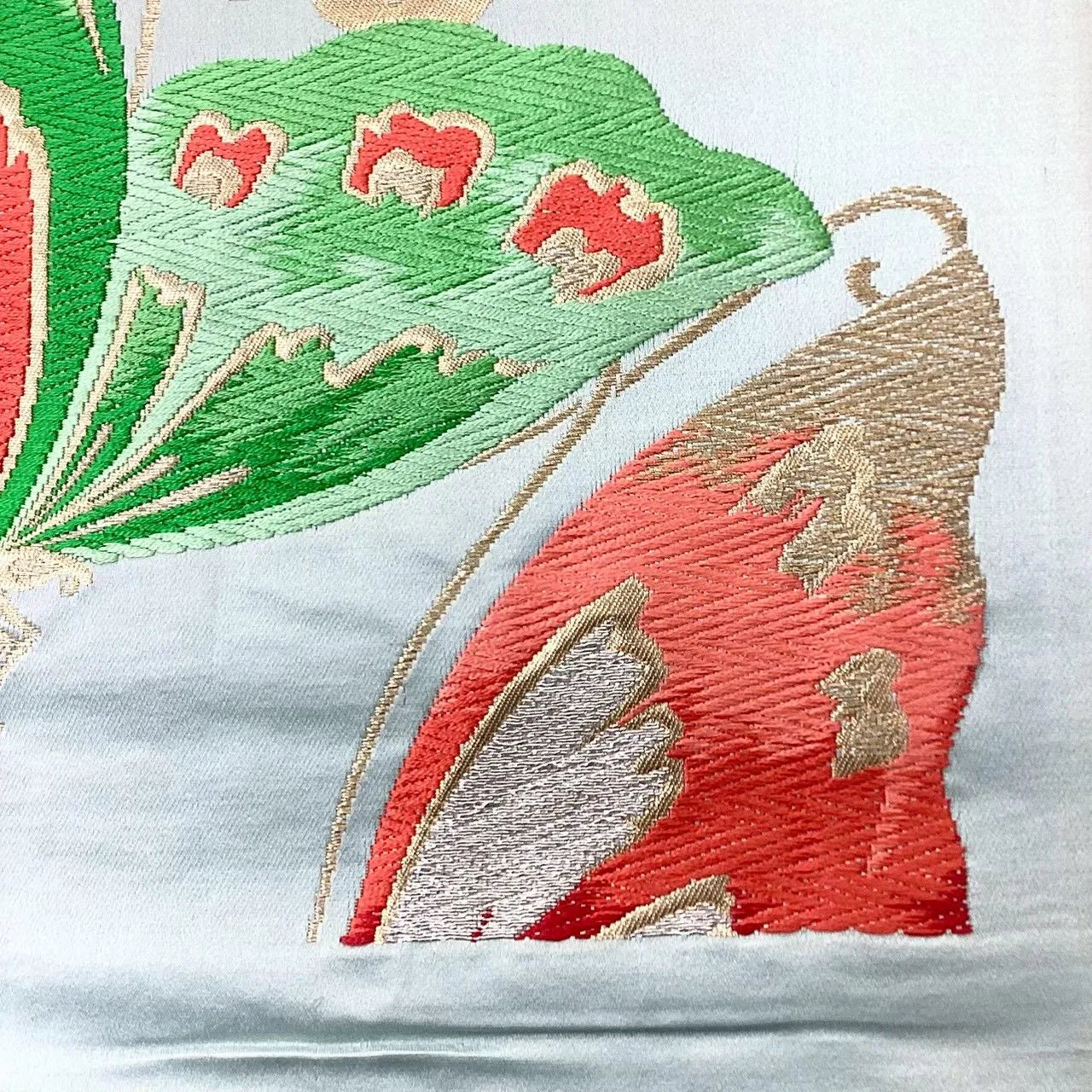 6655# Japanese Vintage Fukuro Obi Belt Kimono Fabric Silk Traditional Untailored