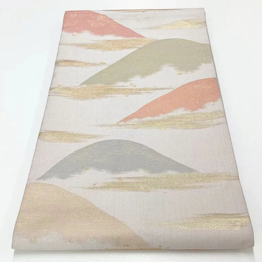 6644# Japanese Vintage Fukuro Obi Belt Kimono Fabric Silk Traditional