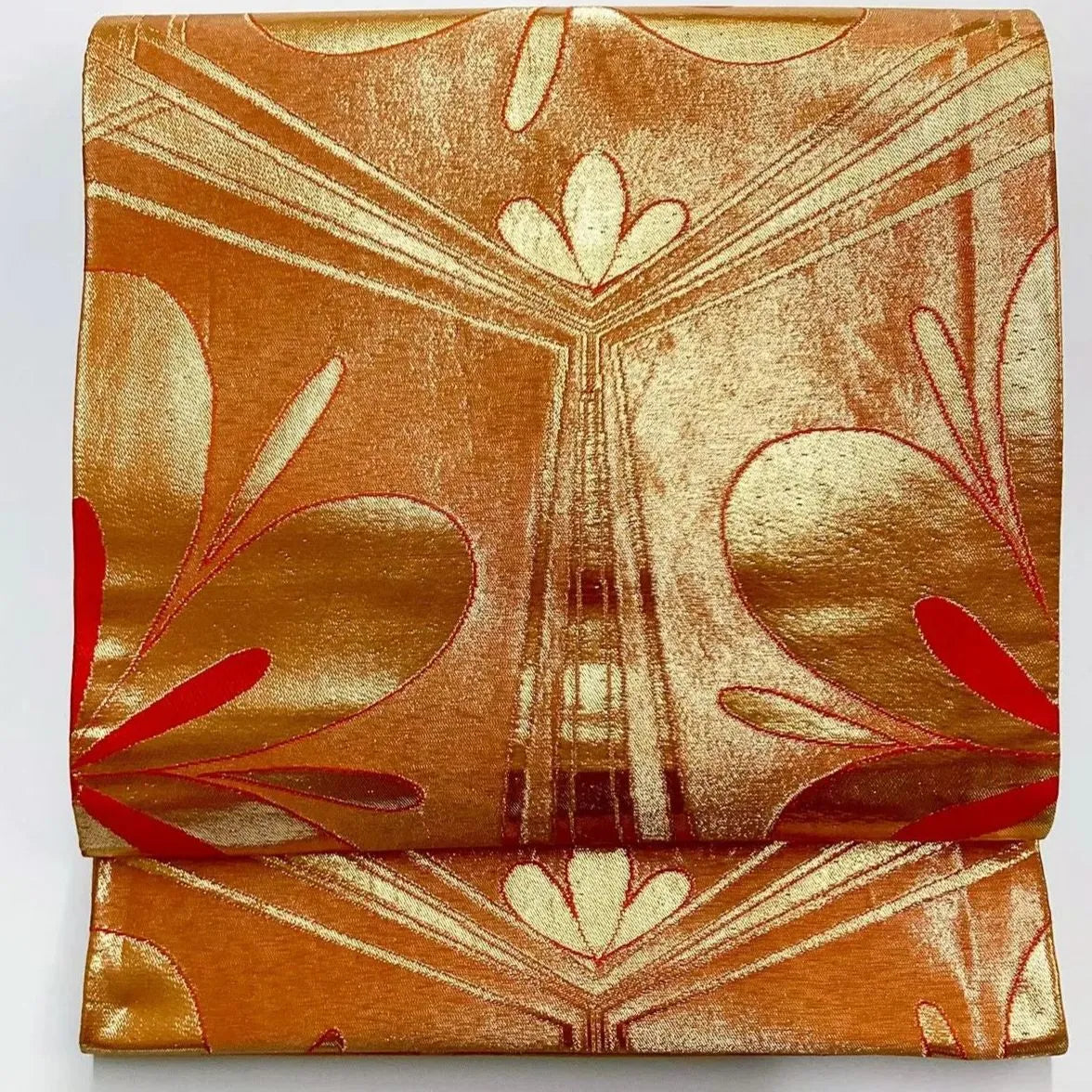 6658# Japanese Vintage Fukuro Obi Belt Kimono Fabric Silk Traditional