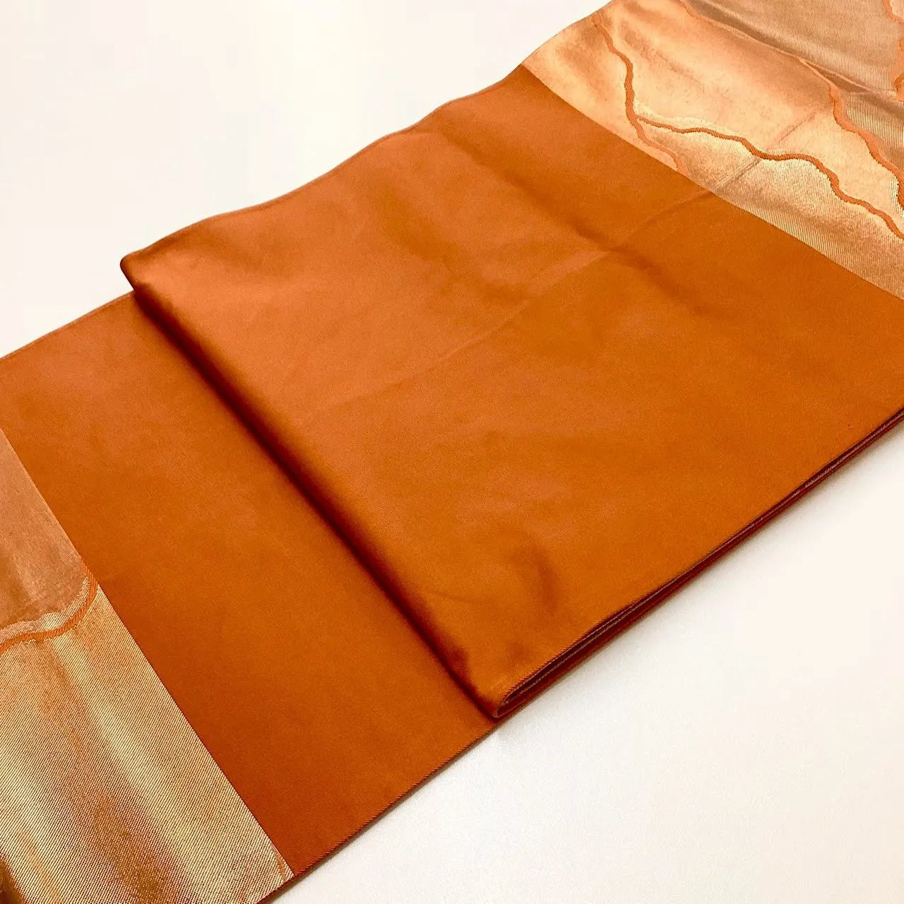 6665# Japanese Vintage Fukuro Obi Belt Kimono Fabric Silk Traditional