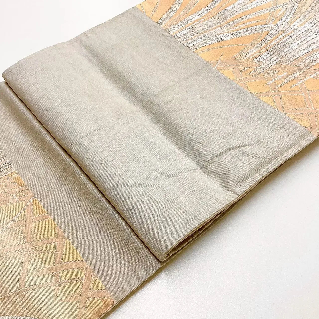 6666# Japanese Vintage Fukuro Obi Belt Kimono Fabric Silk Traditional