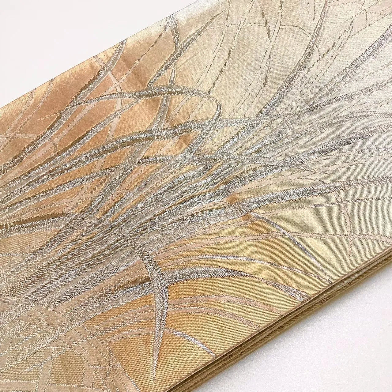 6666# Japanese Vintage Fukuro Obi Belt Kimono Fabric Silk Traditional