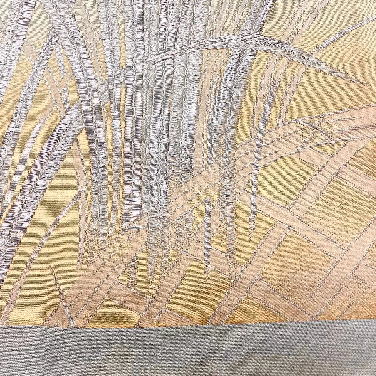 6666# Japanese Vintage Fukuro Obi Belt Kimono Fabric Silk Traditional