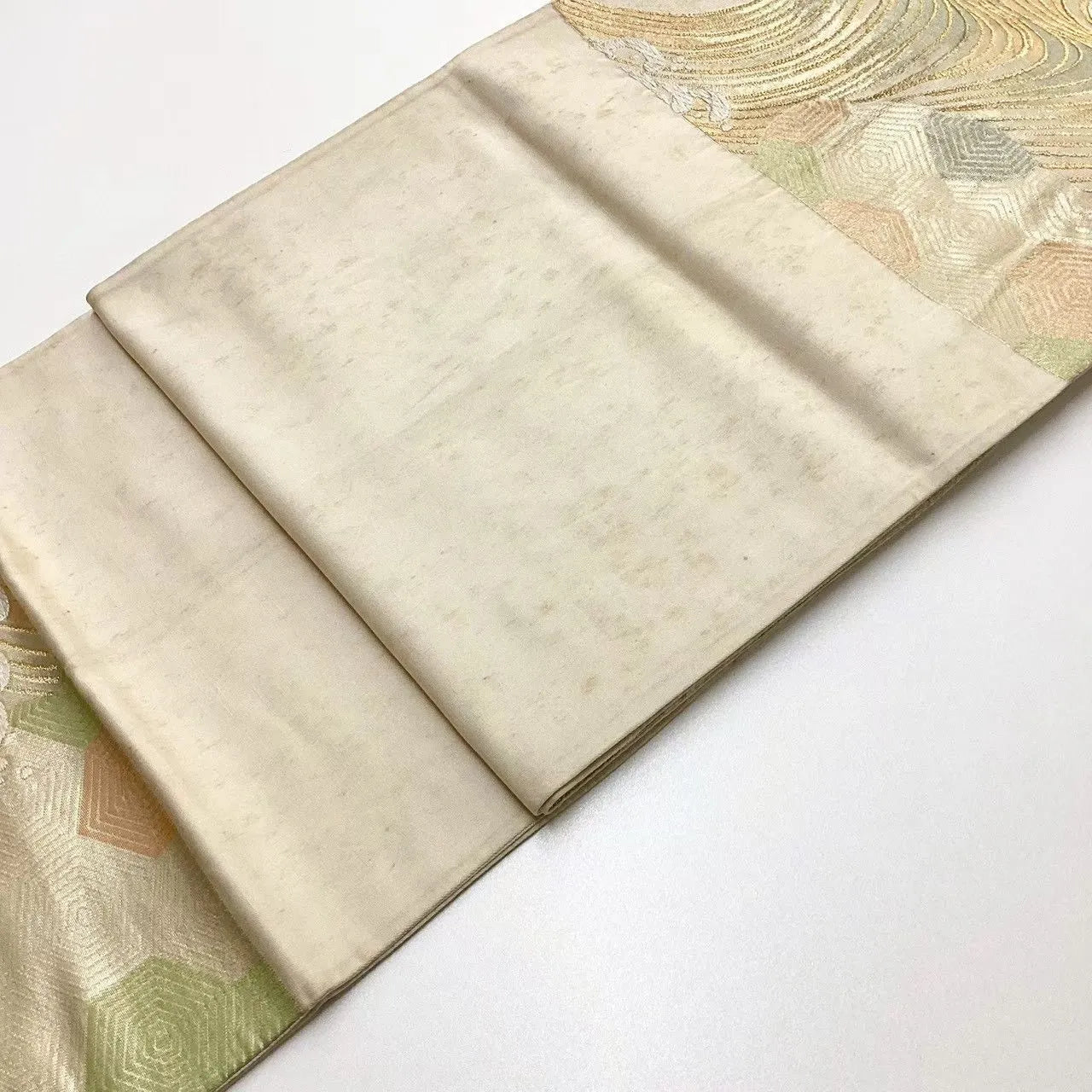 6671# Japanese Vintage Fukuro Obi Belt Kimono Fabric Silk Traditional