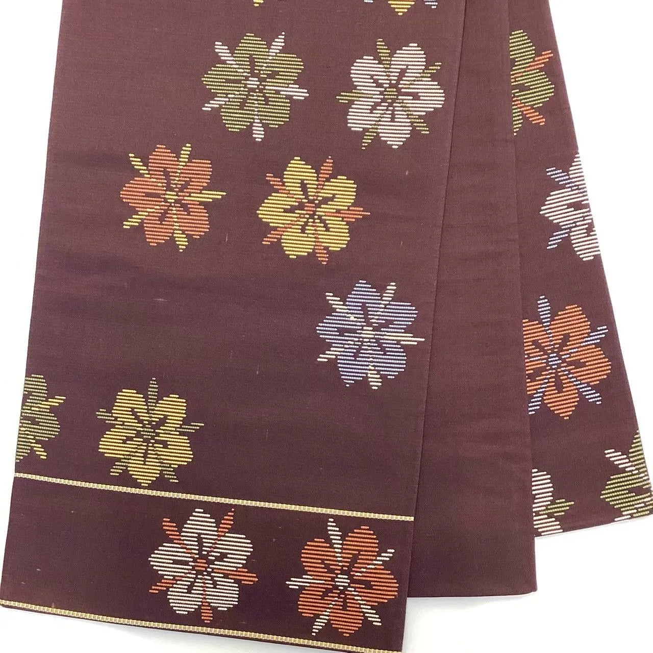 6682# Japanese Vintage Fukuro Obi Belt Kimono Fabric Silk Traditional