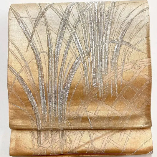 6666# Japanese Vintage Fukuro Obi Belt Kimono Fabric Silk Traditional