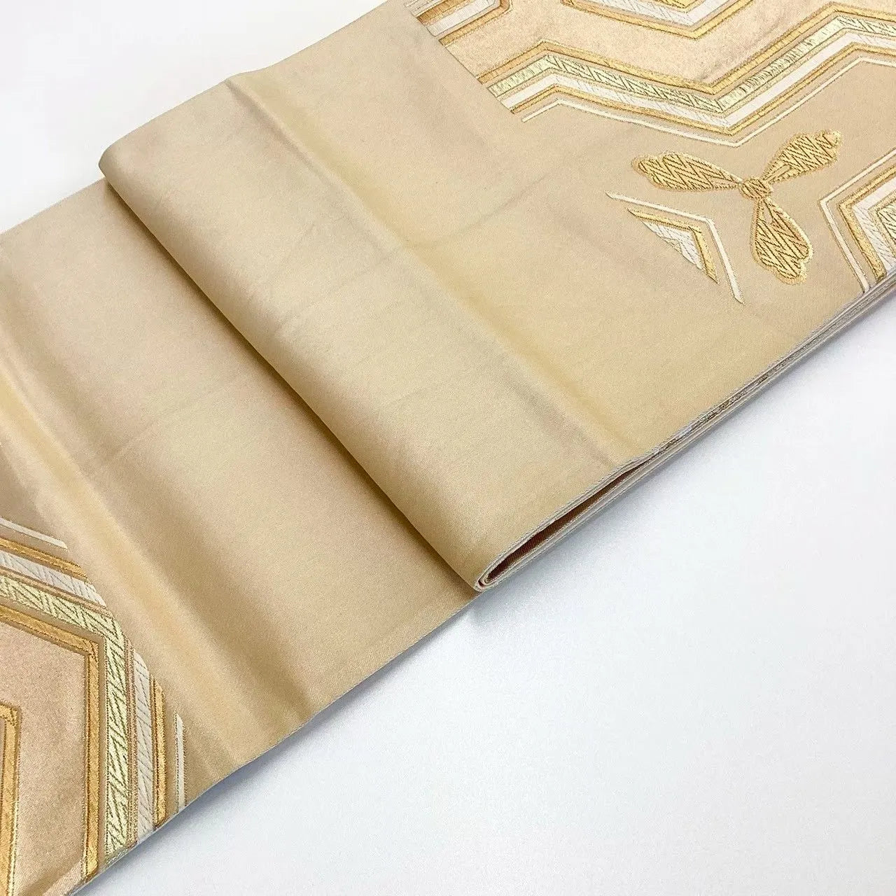 6686# Japanese Vintage Fukuro Obi Belt Kimono Fabric Silk Traditional