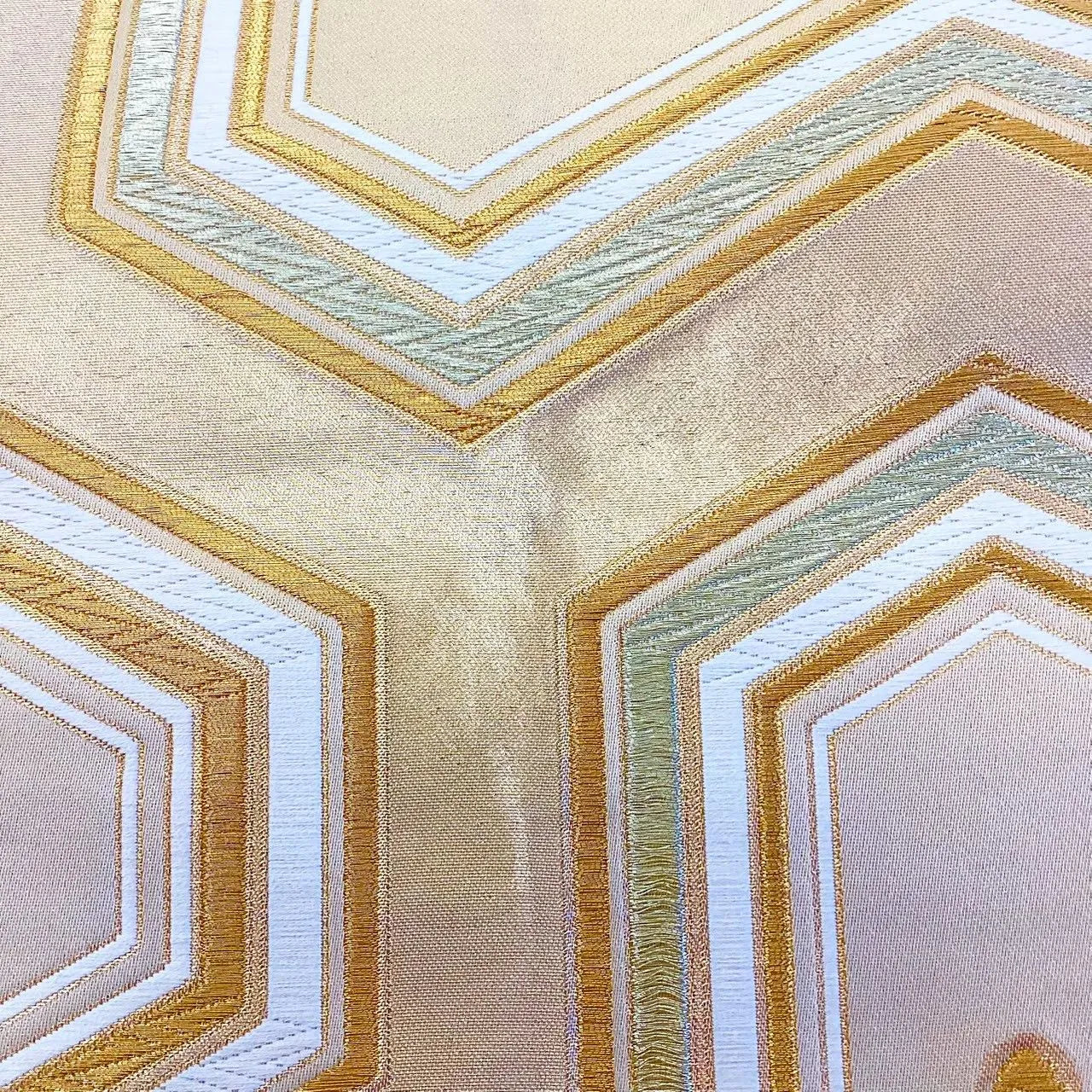 6686# Japanese Vintage Fukuro Obi Belt Kimono Fabric Silk Traditional