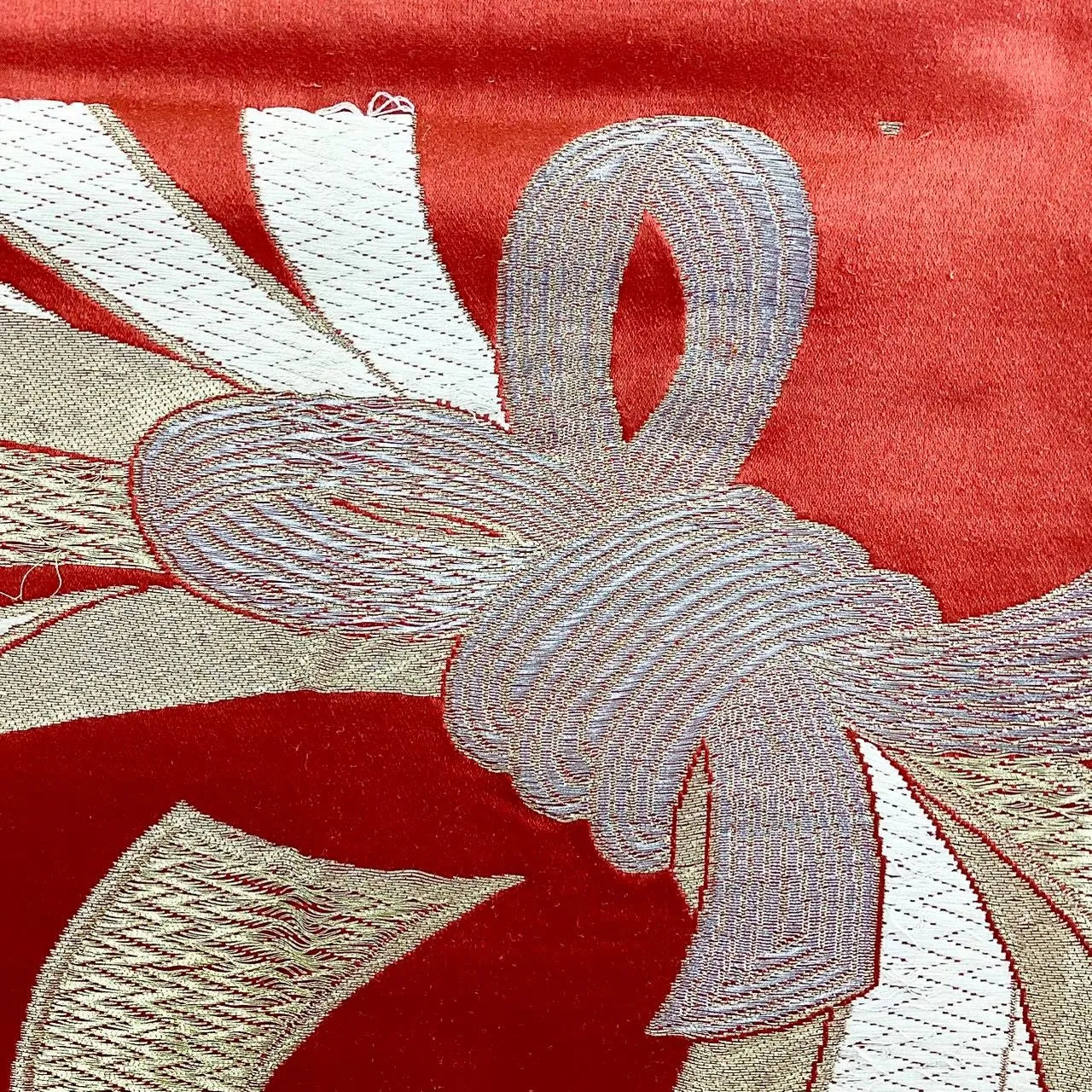 6691# Japanese Vintage Fukuro Obi Belt Kimono Fabric Silk Traditional