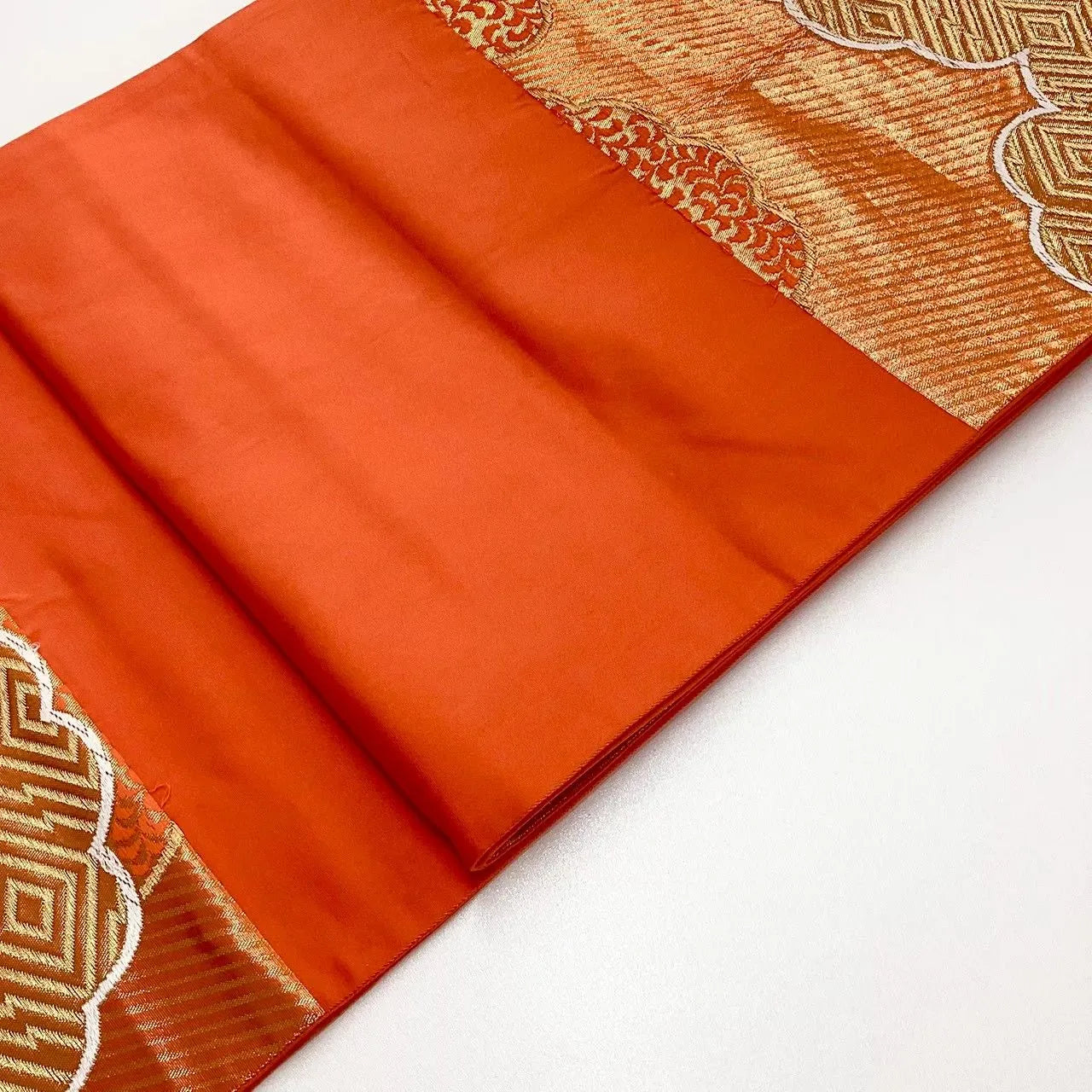 6692# Japanese Vintage Fukuro Obi Belt Kimono Fabric Silk Traditional