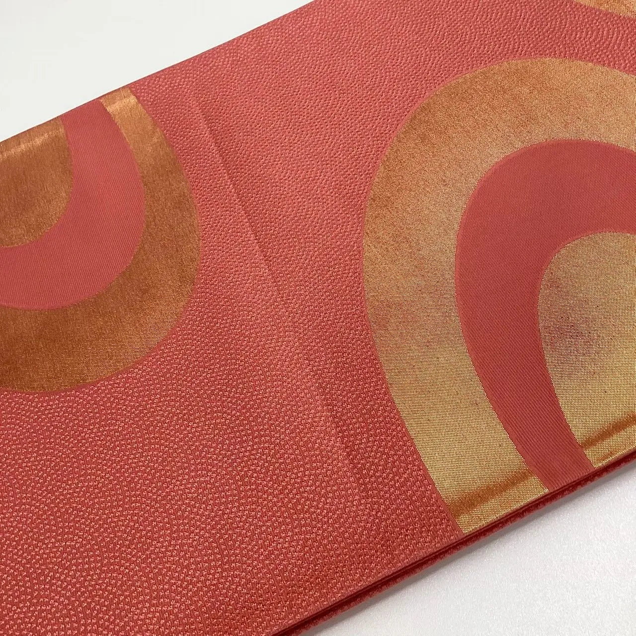 6702# Japanese Vintage Fukuro Obi Belt Kimono Fabric Silk Traditional