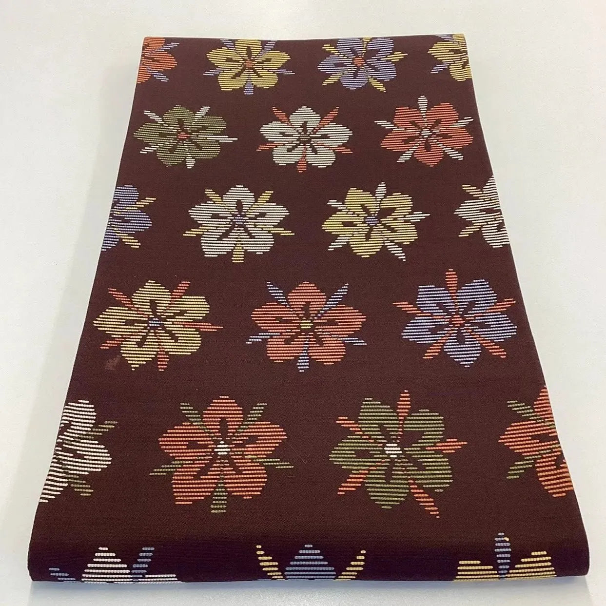 6682# Japanese Vintage Fukuro Obi Belt Kimono Fabric Silk Traditional