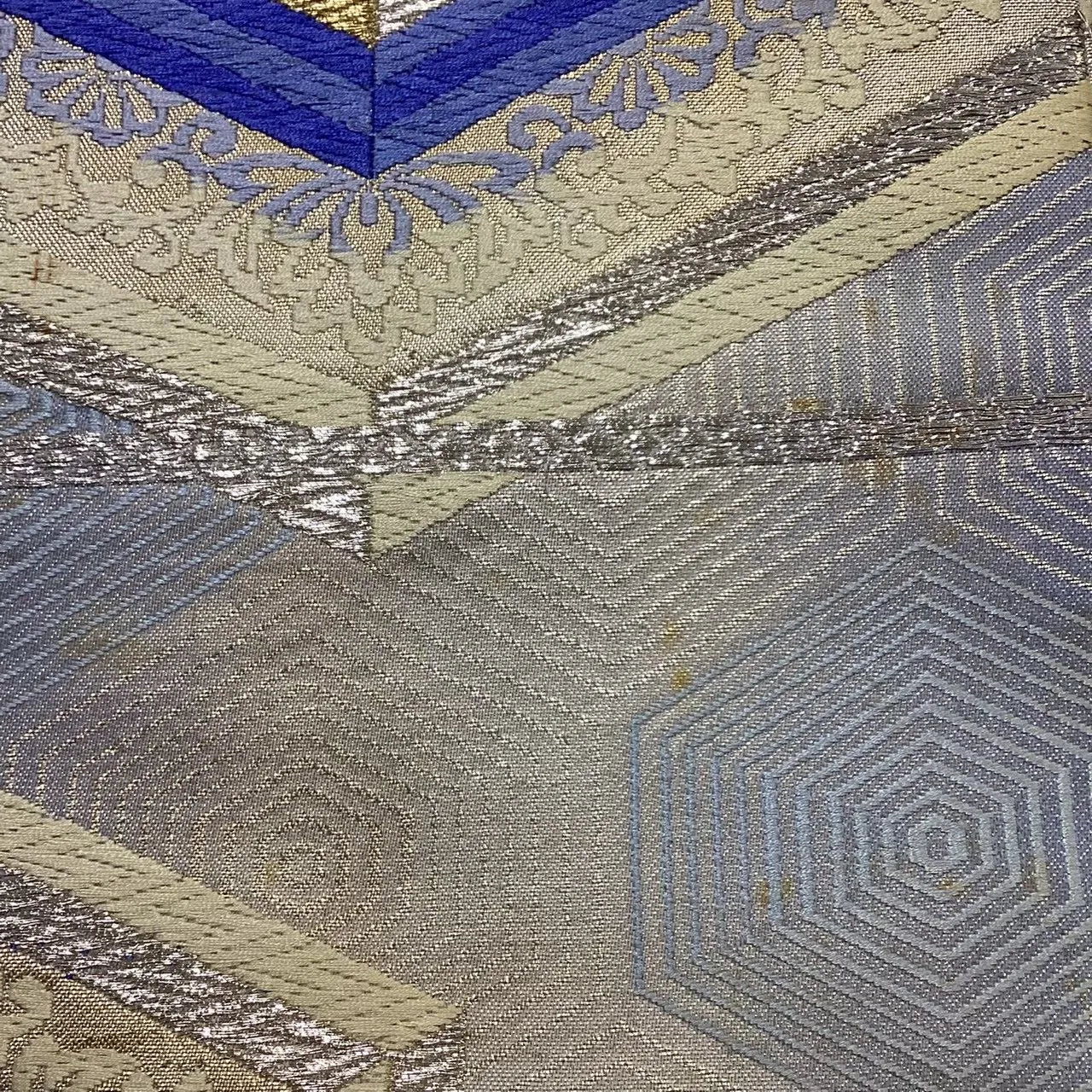 6704# Japanese Vintage Fukuro Obi Belt Kimono Fabric Silk Traditional