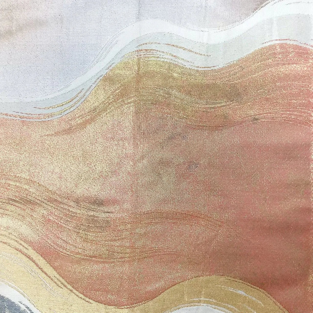 6706# Japanese Vintage Fukuro Obi Belt Kimono Fabric Silk Traditional