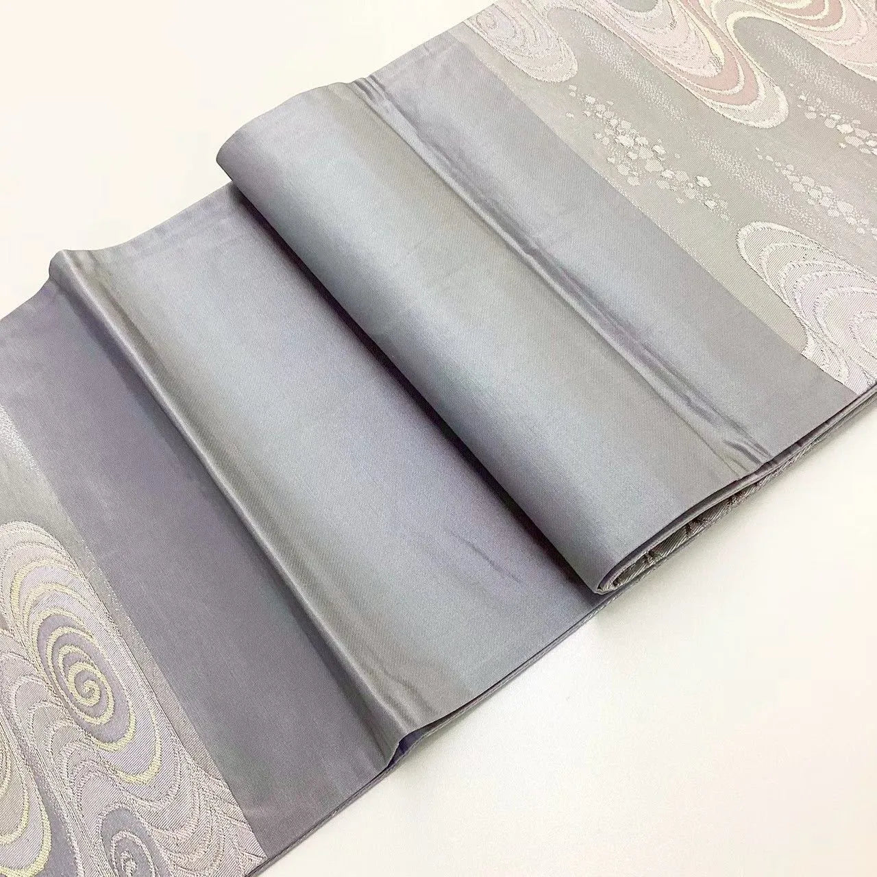 6709# Japanese Vintage Fukuro Obi Belt Kimono Fabric Silk Traditional