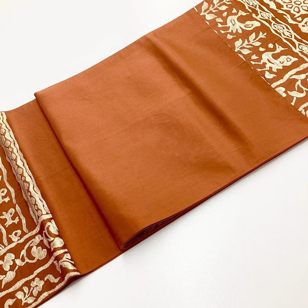 6715# Japanese Vintage Fukuro Obi Belt Kimono Fabric Silk Traditional