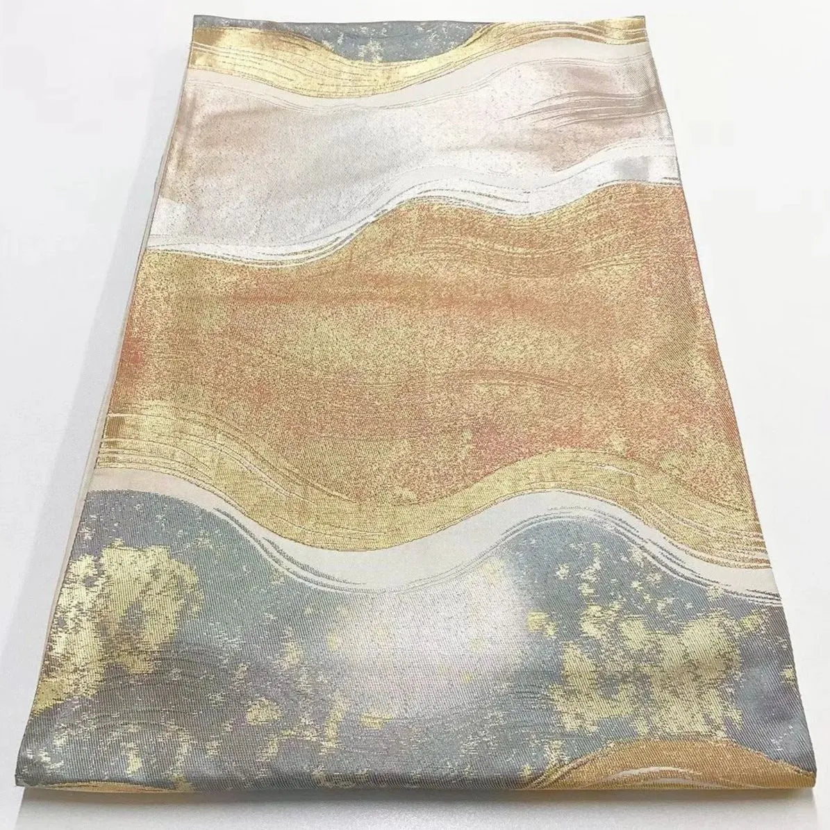 6706# Japanese Vintage Fukuro Obi Belt Kimono Fabric Silk Traditional