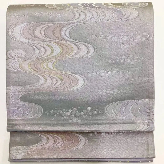 6709# Japanese Vintage Fukuro Obi Belt Kimono Fabric Silk Traditional