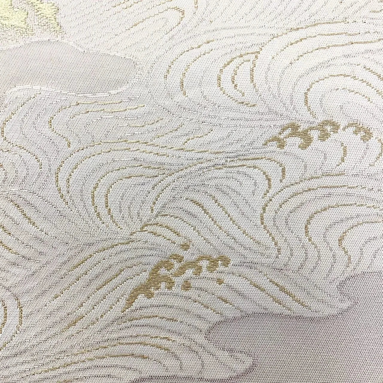 6729# Japanese Vintage Fukuro Obi Belt Kimono Fabric Silk Traditional