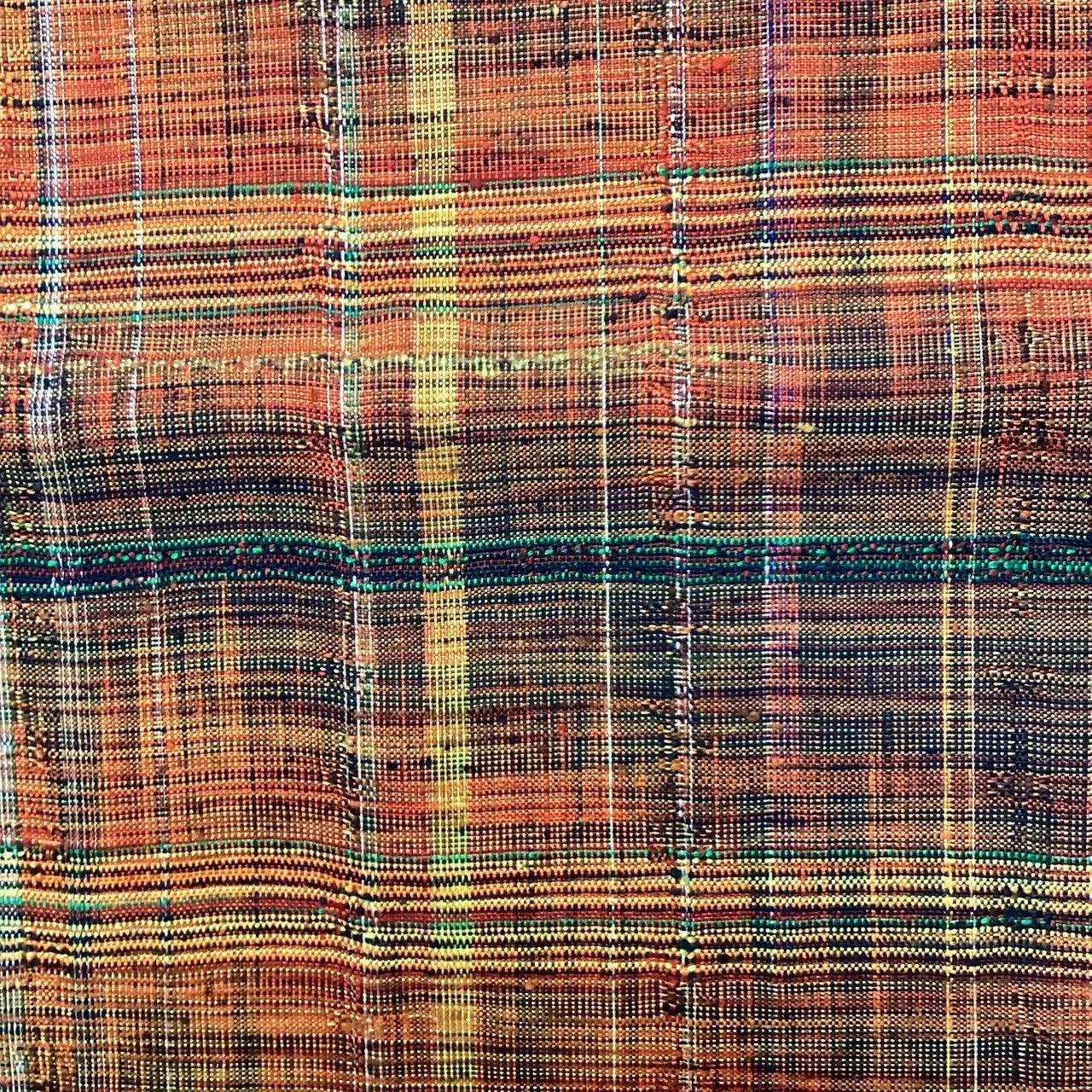 6737# Japanese Vintage Fukuro Obi Belt Kimono Pongee Fabric Silk Traditional