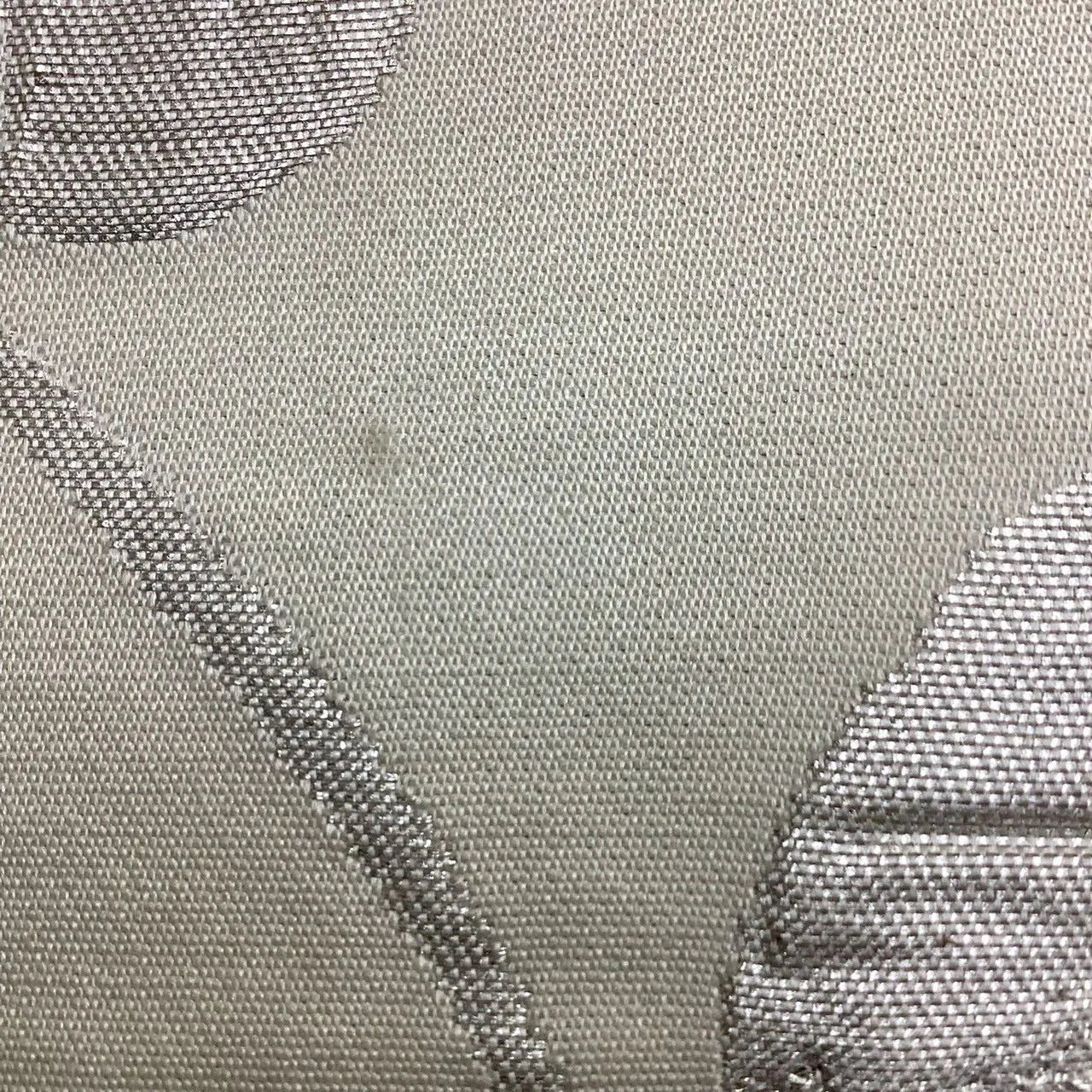 6738# Japanese Vintage Fukuro Obi Belt Kimono Fabric Silk Traditional Silver　