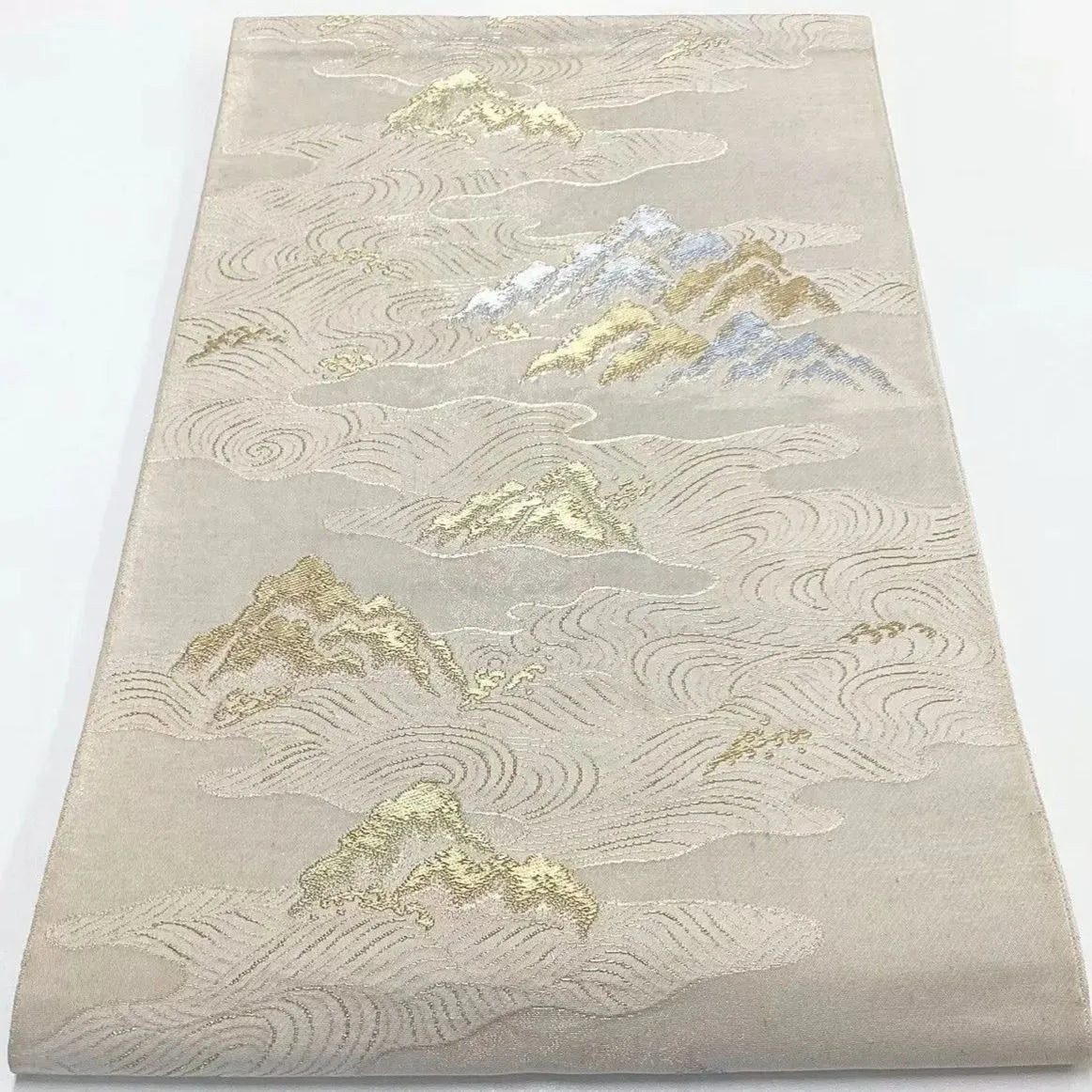 6729# Japanese Vintage Fukuro Obi Belt Kimono Fabric Silk Traditional