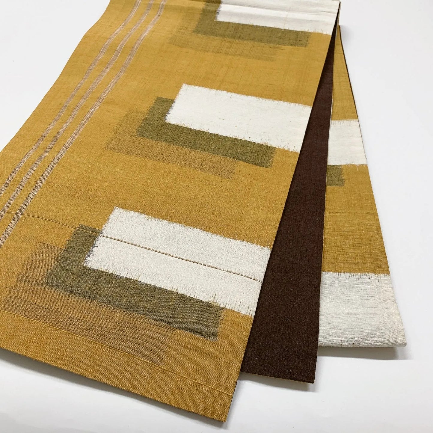 6822# Japanese Vintage Fukuro Obi Belt Kimono Fabric Silk Traditional Untailored