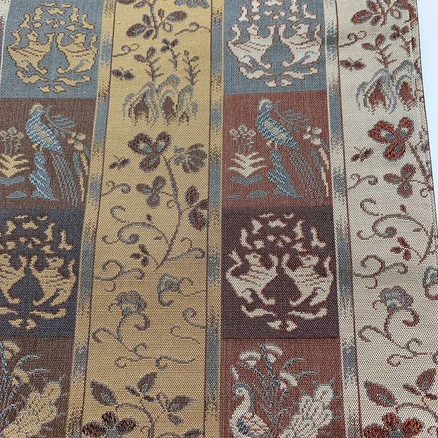 6824# Japanese Vintage Fukuro Obi Belt Kimono Fabric Silk Traditional