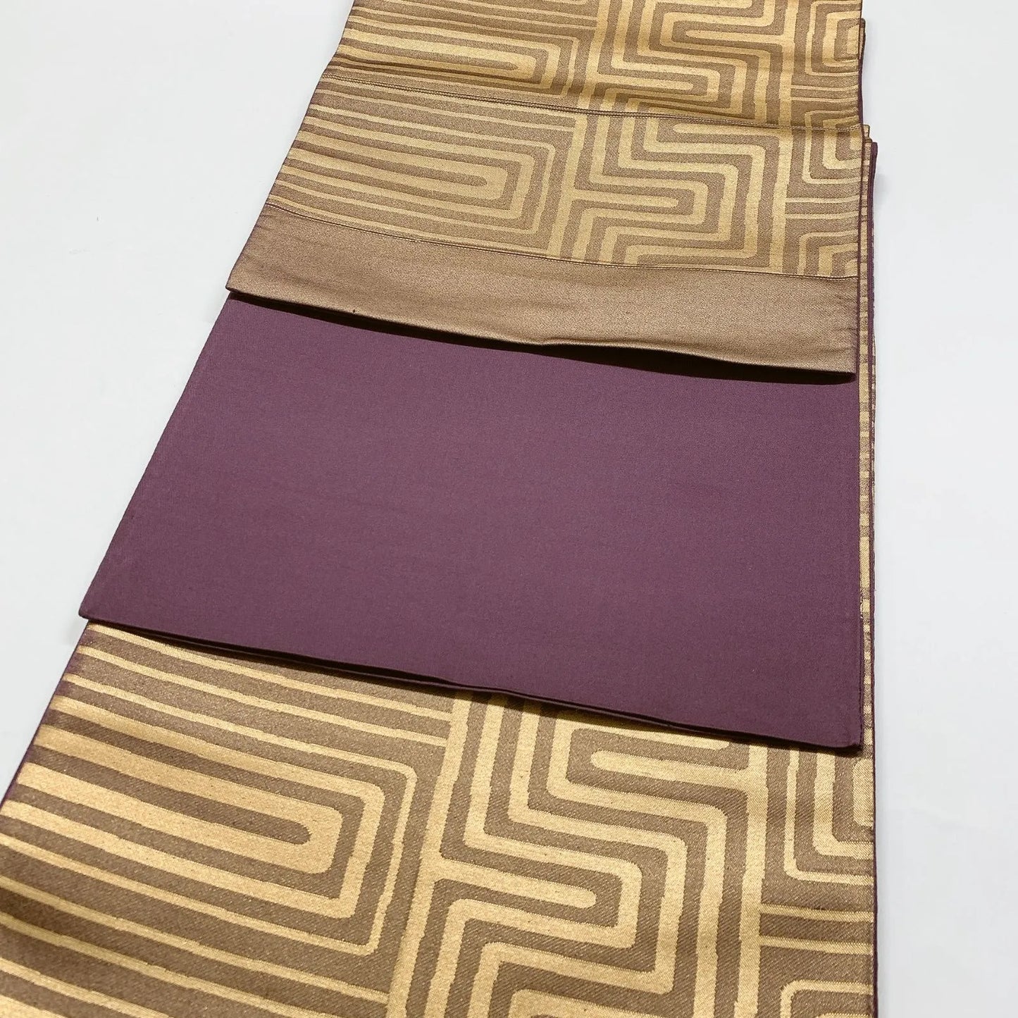 6826# Japanese Vintage Fukuro Obi Belt Kimono Fabric Silk Traditional