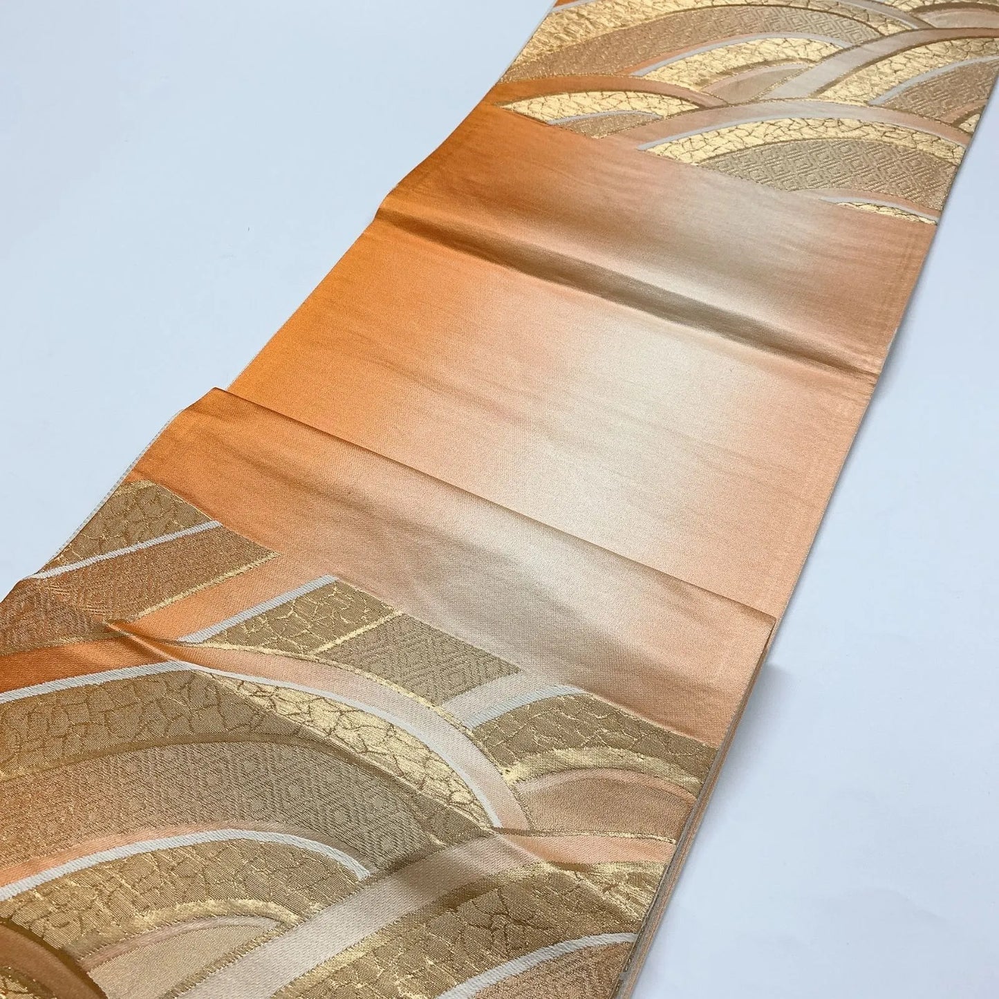 6830# Japanese Vintage Fukuro Obi Belt Kimono Fabric Silk Traditional