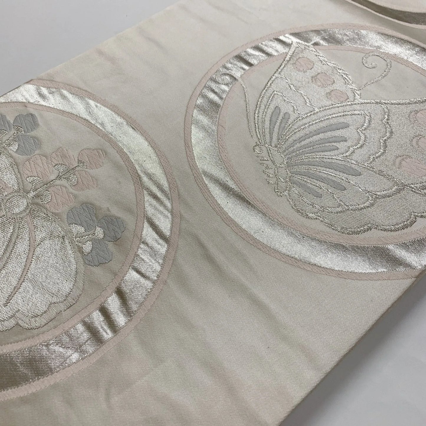 6835# Japanese Vintage Fukuro Obi Belt Kimono Fabric Silk Traditional