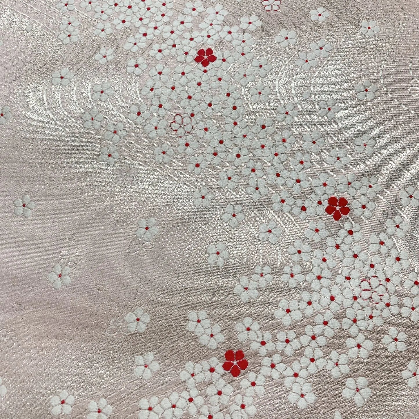 6840# Japanese Vintage Fukuro Obi Belt Kimono Fabric Silk Traditional Embroidery　