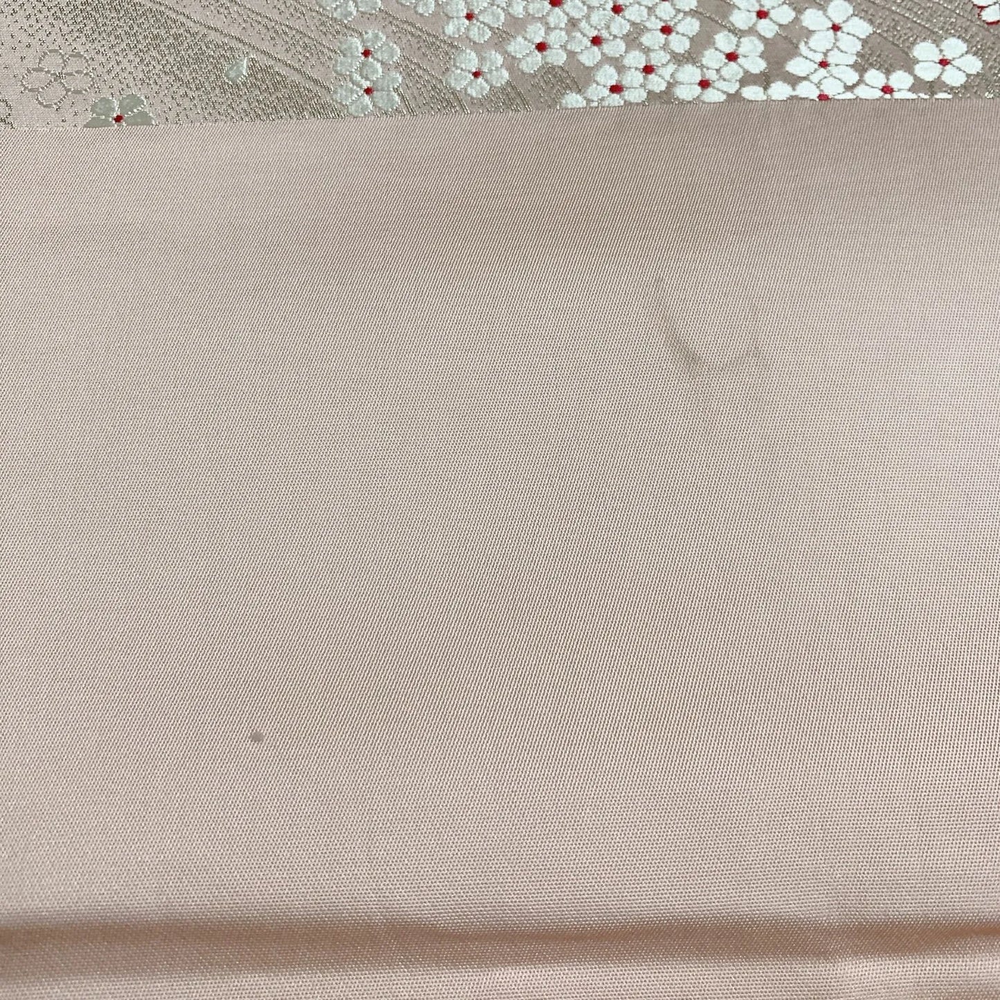 6840# Japanese Vintage Fukuro Obi Belt Kimono Fabric Silk Traditional Embroidery　