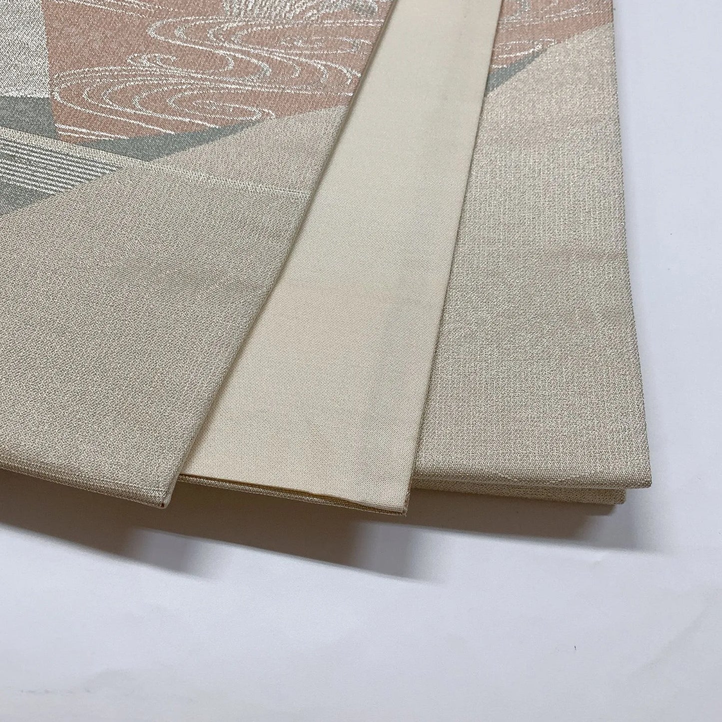 6842# Japanese Vintage Fukuro Obi Belt Kimono Fabric Silk Traditional